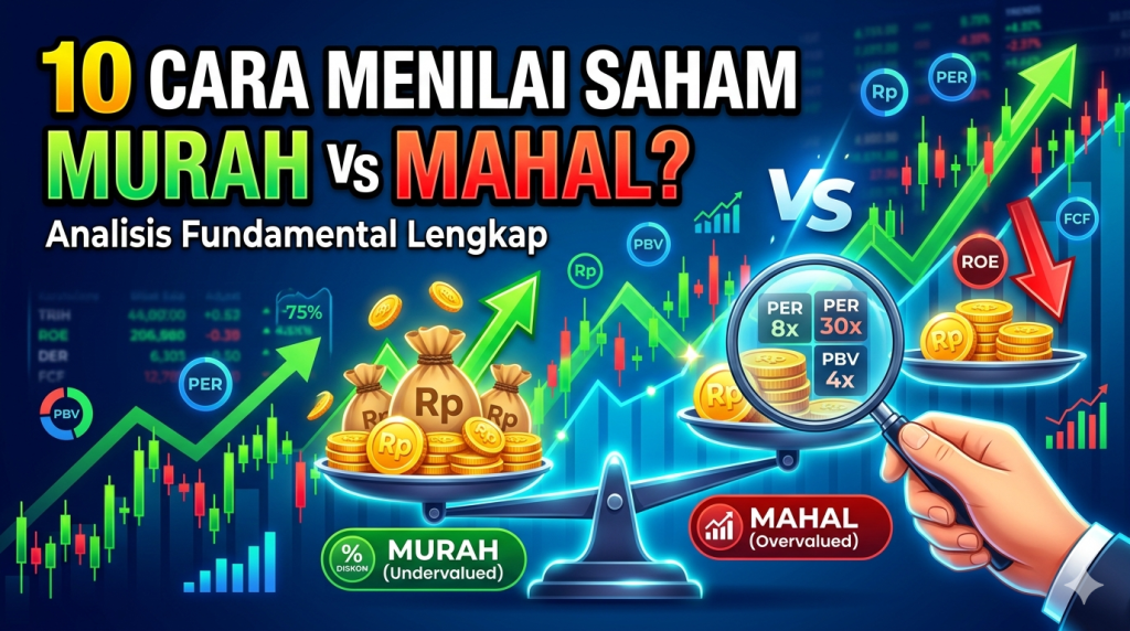 cara menilai saham murah atau mahal