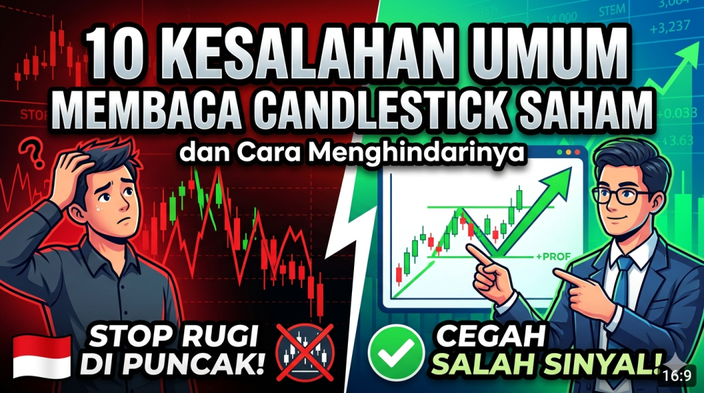Kesalahan membaca candlestick saham