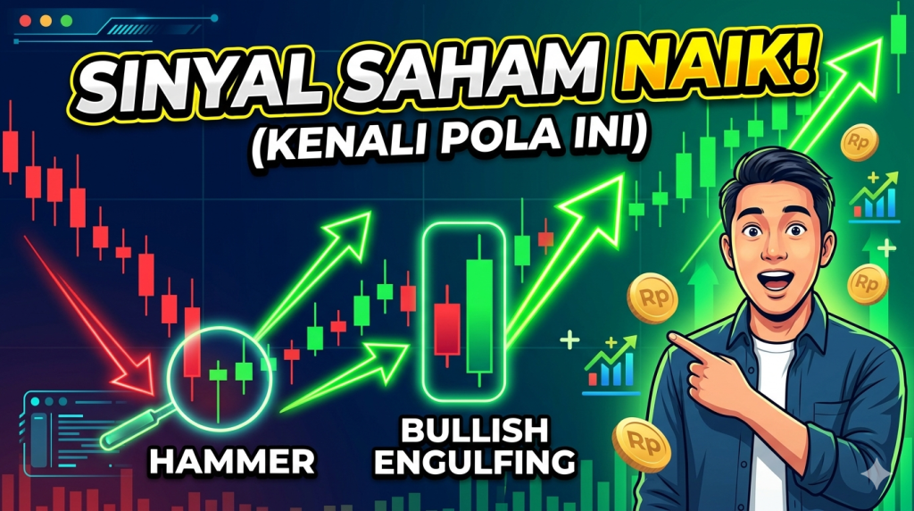 Pola candlestick kenaikan harga saham