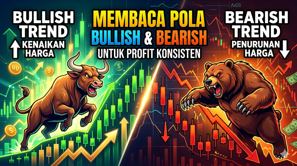 membaca pola bullish dan bearish