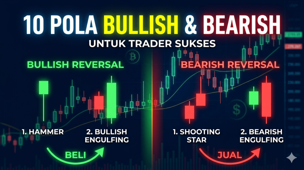 Pola Bullish dan Bearish yang Wajib Diketahui Trader