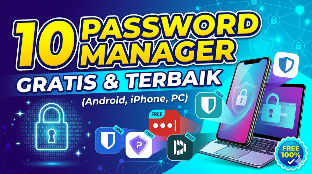 Aplikasi password manager gratis terbaik