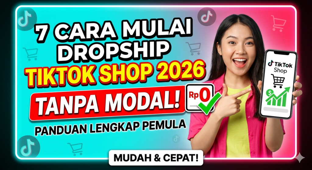 dropship tiktok shop pemula 2026 tanpa modal