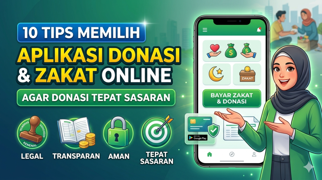Tips Memilih Aplikasi Donasi dan Zakat Online