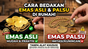 Cara membedakan emas asli dan palsu
