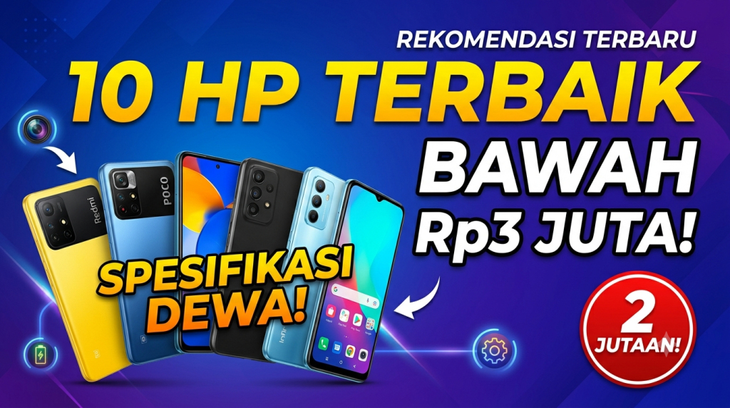 HP Terbaik di Bawah Rp3 Juta