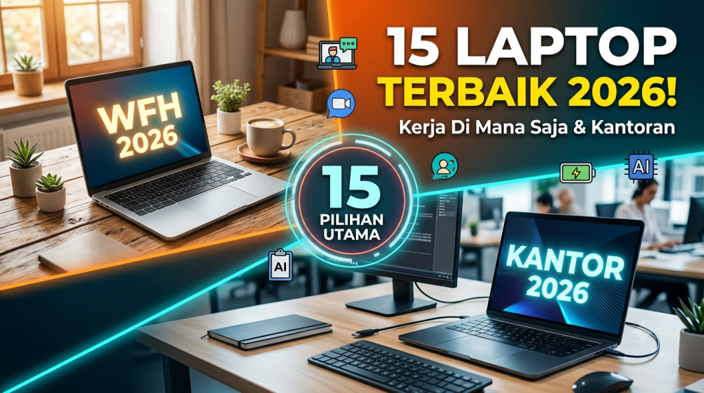 Laptop Terbaik untuk WFH dan Kerja Kantoran