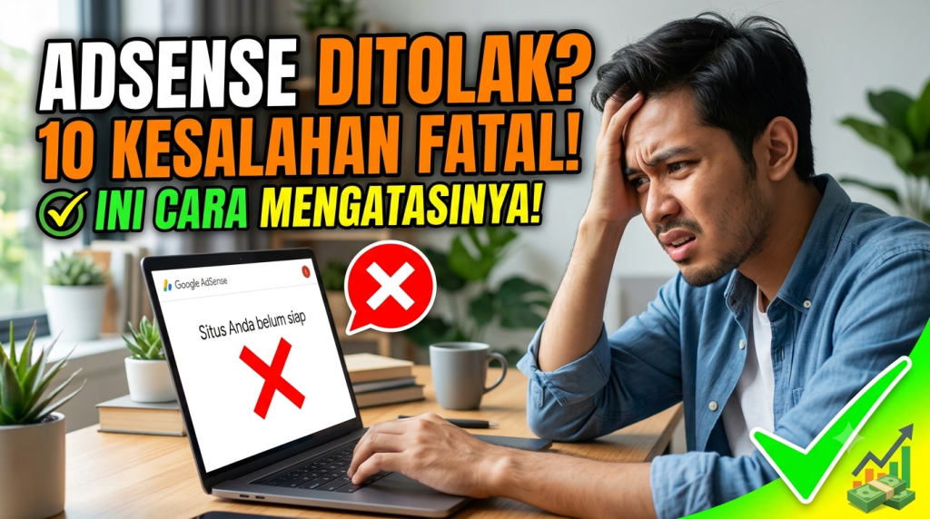 Kesalahan Fatal Penyebab AdSense Ditolak