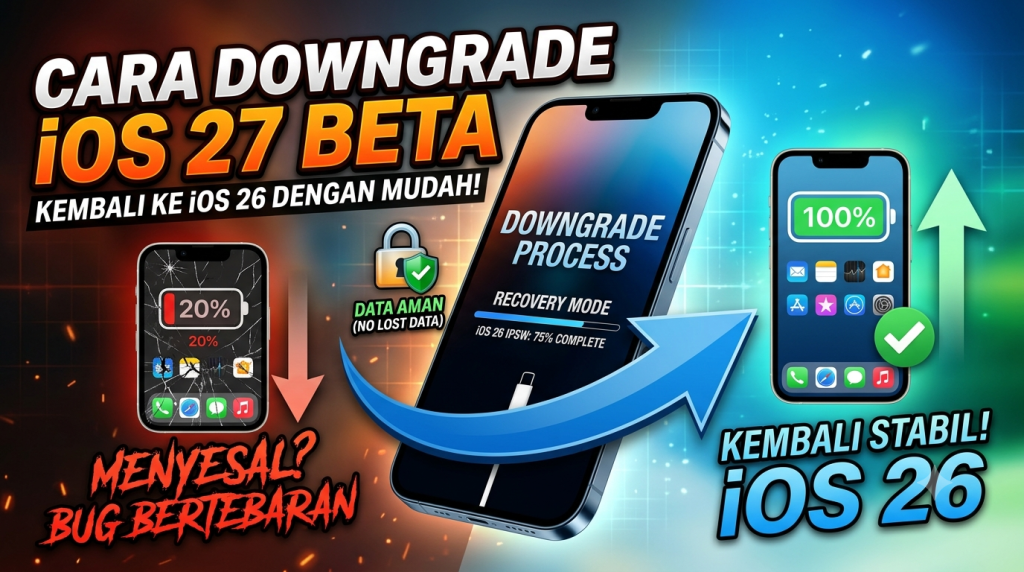 Cara Downgrade iOS 27 Beta ke iOS 26 dengan Aman