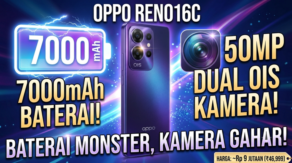 Harga Dan Spesifikasi Oppo Reno16c