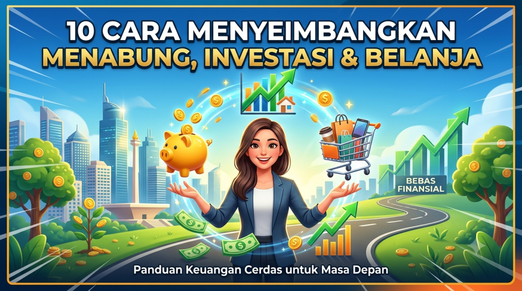 Cara Menyeimbangkan Menabung, Investasi, dan Belanja