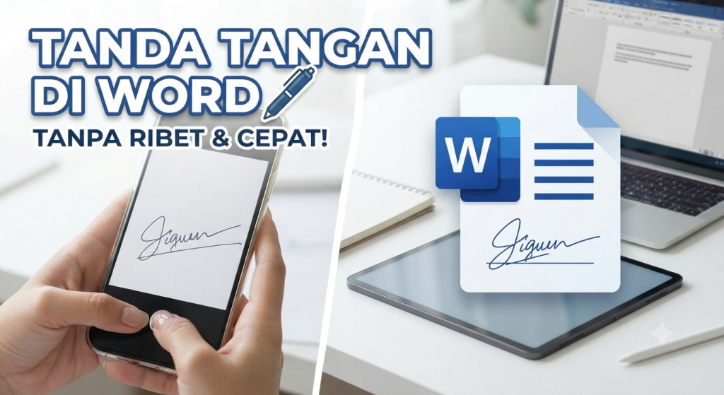 Cara Membuat Tanda Tangan di Word Tanpa Ribet