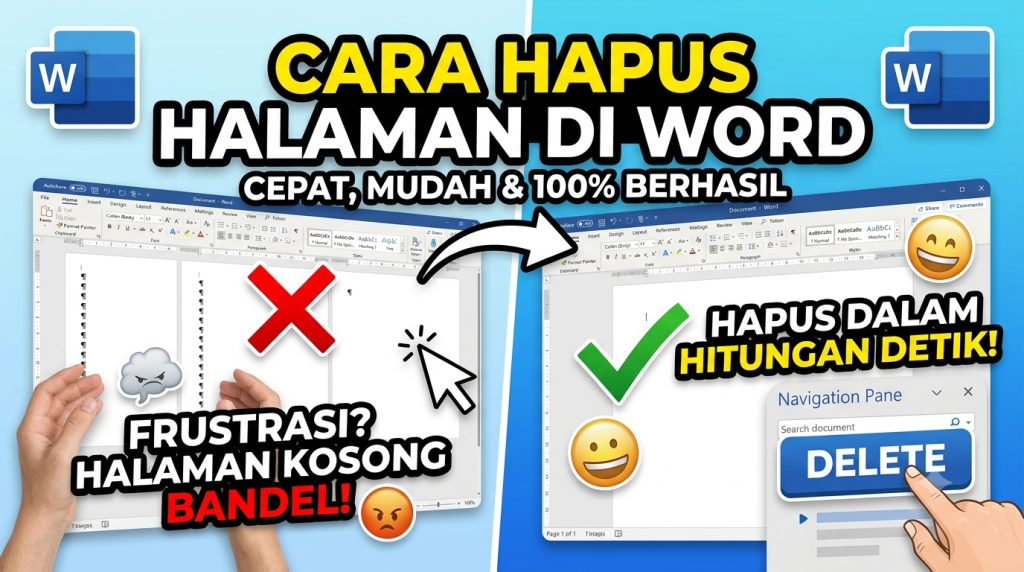 Cara Menghapus Halaman di Word
