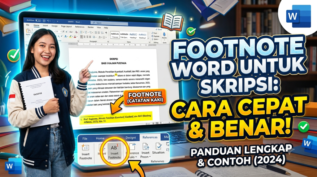Cara Membuat Footnote di Microsoft Word untuk Skripsi