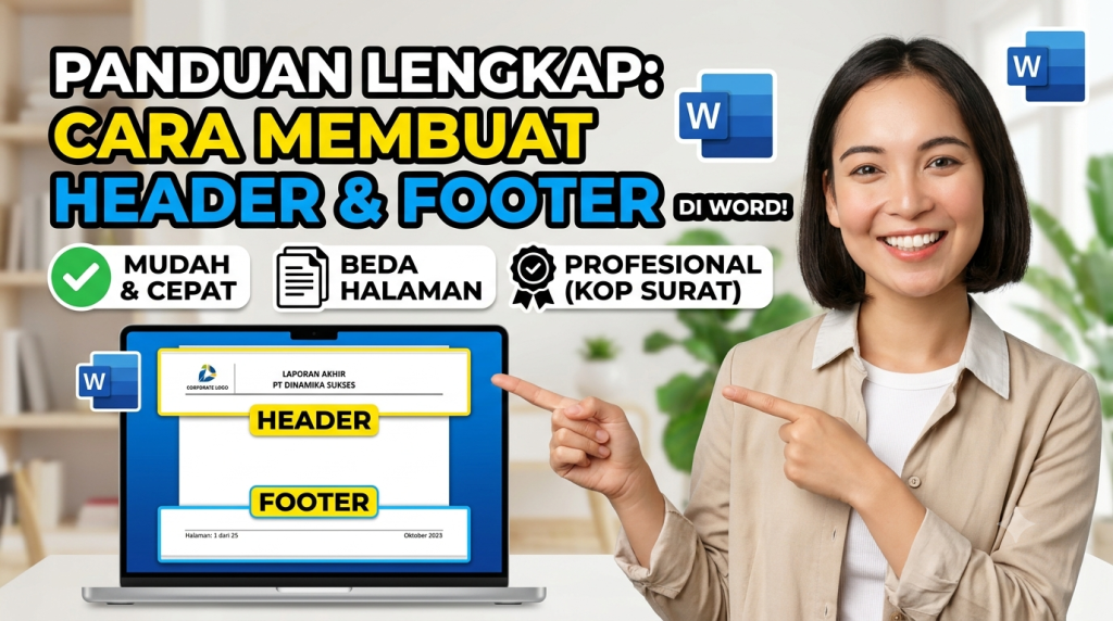 Cara Membuat Header dan Footer di Word