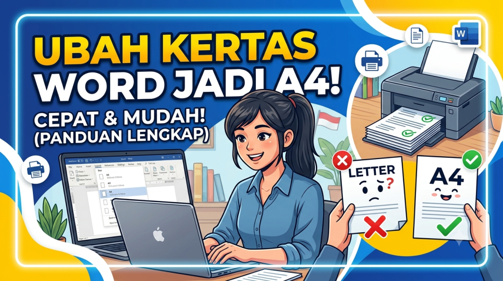 Cara Mengubah Ukuran Kertas di Word Menjadi A4 dengan Mudah