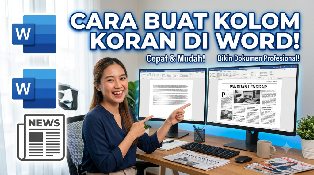 Cara Membuat Kolom di Microsoft Word Seperti Koran