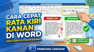 Cara Membuat Teks Rata Kiri Kanan di Word