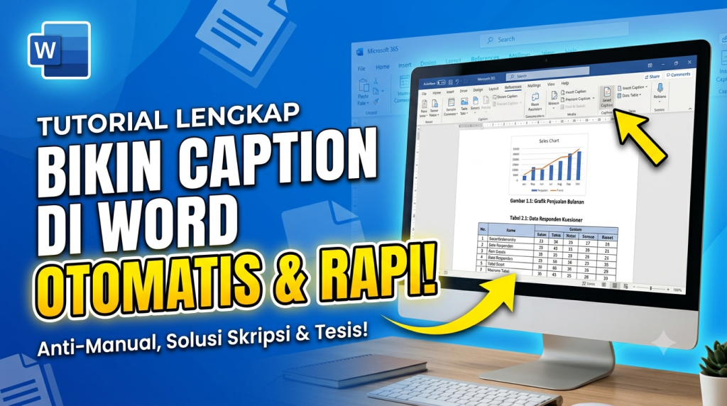 Cara Membuat Caption Gambar dan Tabel di Word
