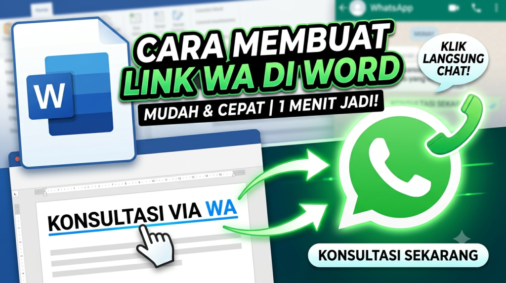 Cara Membuat Link WhatsApp di Dokumen Word