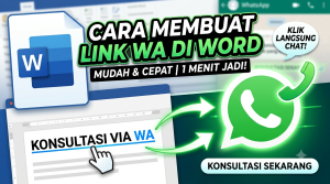 Cara Membuat Link WhatsApp di Dokumen Word