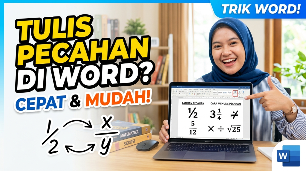 Cara Membuat Pecahan di Word