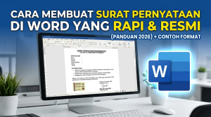 Cara Membuat Surat Pernyataan di Word yang Rapi